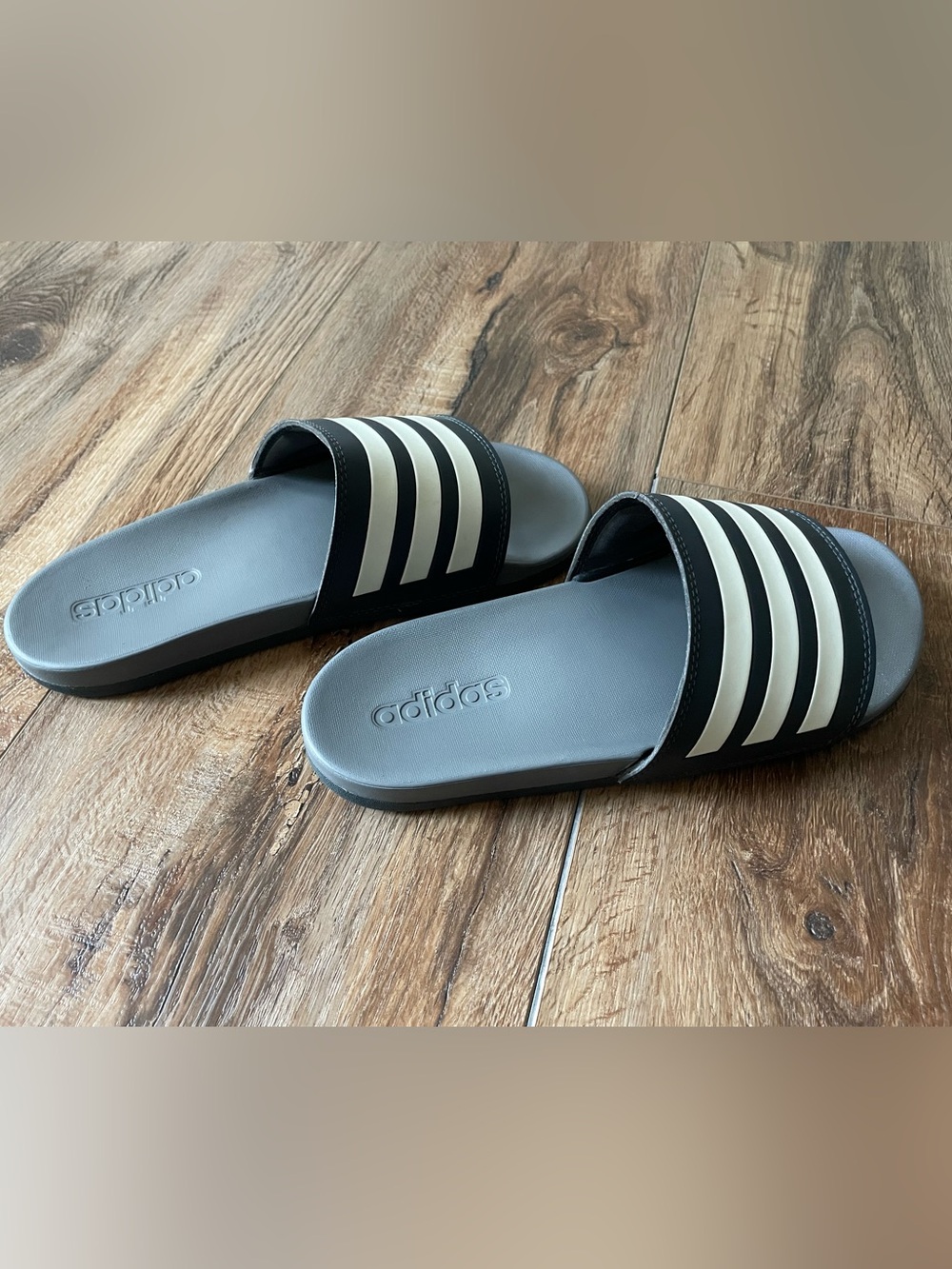 Adidas Women's Gray Slides